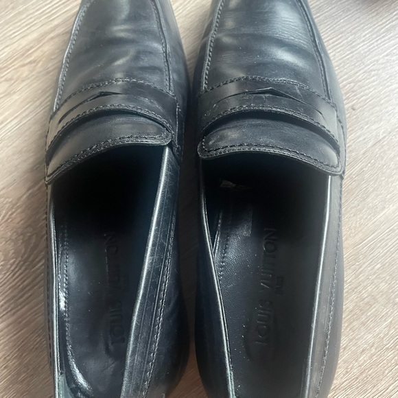 Louis Vuitton, black leather penny loafers - Picture 5 of 5